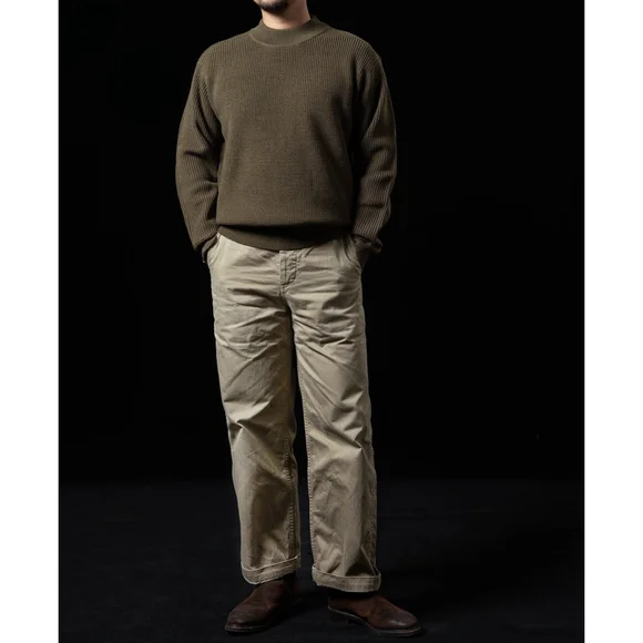 Bronson Vintage 1930s USN Woolen Sweater Warm Thick Wool Sweater Knit Top 40 - Picture 3 of 7